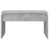 vidaXL Coffee Table Concrete grey Engineered wood 26.8x19.7x15.0 in