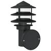 vidaXL Outdoor Wall Light Set of 2 Black Stainless steel, PC Large