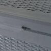 vidaXL Garden Storage Box Grey Polypropylene Medium