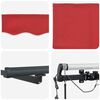 vidaXL Awning Fabric with Red 177.17 x 118.11 in Polyester