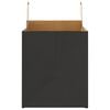 vidaXL Paper Bags 250 pcs with Handles Black 32x22x24 cm