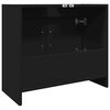 vidaXL Sink Cabinet Black Engineered Wood Medium Sink Cabinet