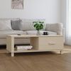 vidaXL Coffee Table Honey brown Solid pinewood, MDF 39.4 x 21.7 x 13.8 in