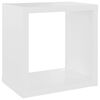 vidaXL Cube Shelf Set of 6 White Engineered wood 8.7x5.9x8.7 in