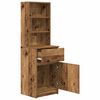 vidaXL Bedside Cabinet Old wood Engineered wood Extra Tall