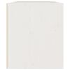 vidaXL Wall Cabinet White Solid Pinewood Medium Wall Cabinet