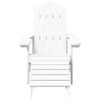 vidaXL Garden Chair White HDPE (High Density Polyethylene) Standard