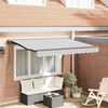 vidaXL Awning Frame Retractable Anthracite 8.20 x 6.56 ft Metal