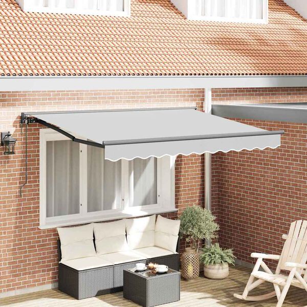 vidaXL Awning Frame Retractable Anthracite 8.20 x 6.56 ft Metal