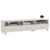 vidaXL TV Cabinet White Solid pine wood, MDF Large TV Cabinet