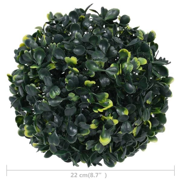 vidaXL Fake Boxwood Ball Mixed Green Polyethylene Medium