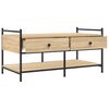 vidaXL Coffee Table Sonoma oak Engineered wood, metal Medium
