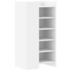 vidaXL Shoe Cabinet White Engineered wood 20.5 x 14.8 x 39.4 in