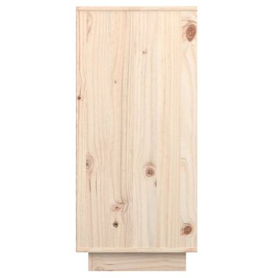 vidaXL Sideboard 23.6"x13.4"x29.5" Solid Wood Pine