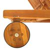 vidaXL Sunlounger Natural wood Solid Acacia wood Large