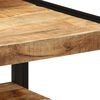 vidaXL Coffee Table Brown, Black Solid Mango Wood, Iron Compact