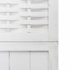 vidaXL Room Divider 5 Panels White Solid Wood Paulownia