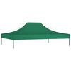 vidaXL Party Tent Roof Green 600D oxford fabric with PVC coating