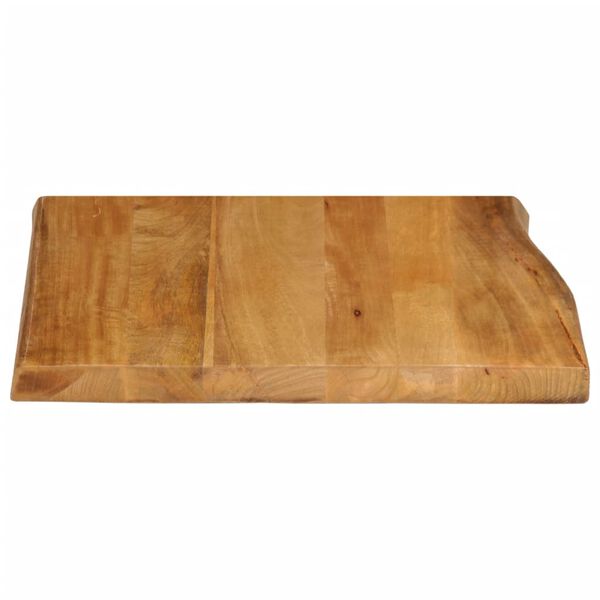 vidaXL Table Top 31.5"x31.5"x1.5" Live Edge Solid Wood Mango