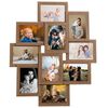 vidaXL Photo Frame Light brown MDF, Polystyrene 10 photos Modern