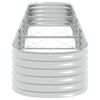 vidaXL Garden Raised Bed Silver Galvanized Steel Large Durable