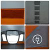 vidaXL Camping Tent Tunnel 5-Person Grey and Orange Waterproof