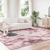 vidaXL Shaggy Rug Dusty Pink Polyester Large Foldable Rug