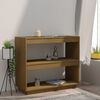 vidaXL Book Cabinet Honey brown Solid Pinewood Medium Storage
