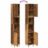 vidaXL Bathroom Cabinet Old wood Engineered wood, Solid eucalyptus wood