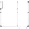 vidaXL Wardrobe Hanging Rail Silver