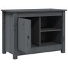 vidaXL TV Cabinet Grey Solid pine wood Medium TV Cabinet Rectangular