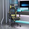 vidaXL Gaming Chair Black and light green