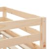 vidaXL Kids'Loft Bed Blue Solid Pine wood Twin Kids'Loft Bed