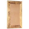 vidaXL Mirror Natural wood Solid mango wood 31.5 x 19.7 in