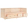 vidaXL Day Bed Natural Pine Solid pine wood Twin Day Bed Rectangular