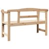 vidaXL Outdoor Bench Natural 46.85 x 17.32 x 29.92 in Solid Pine Wood