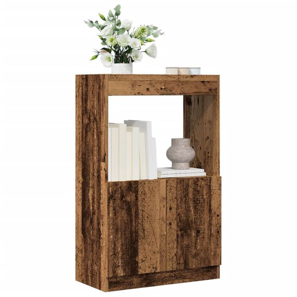 vidaXL Highboard Old Wood Engineered Wood 24.8 x 13.0 x 39.4 in