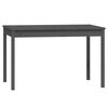 vidaXL Garden Dining Set Grey Solid pine wood Medium Modern