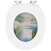vidaXL WC Toilet Seats with Soft Close Lid 2 pcs MDF Beach Design (2x146918)