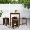 vidaXL Garden Bar Set Honey brown Solid pine wood Medium Minimalistic