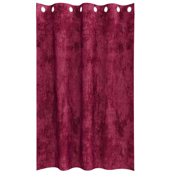 vidaXL Curtain with Curtains 2 pcs Wine Red 175 x 140 cm Velvet