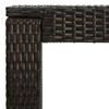 vidaXL Garden Bar Set Brown Poly Rattan Compact UV-resistant materials
