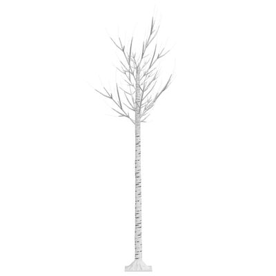 vidaXL Christmas Tree 200 LEDs 5.9' Warm White Willow Indoor Outdoor