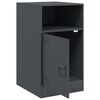 vidaXL Bedside Cabinet Set of 2 Anthracite Cold-rolled steel Medium