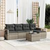 vidaXL Garden Sofa Set Light Grey
