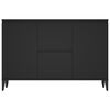 vidaXL Sideboard Black 40.2"x13.8"x27.6" Engineered Wood