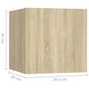 vidaXL Bedside Cabinet Sonoma oak Engineered wood 12.0x11.8x11.8 in