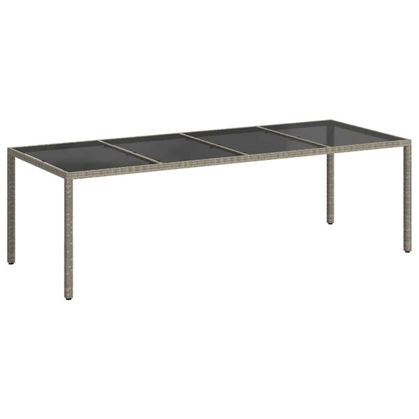 vidaXL Garden Table Grey and Black