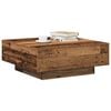 vidaXL Coffee Table Old Wood 31.50 x 31.50 x 12.20 in