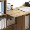 vidaXL Desk Artisan Oak 51.77 x 19.69 x 41.93 in Engineered Wood
